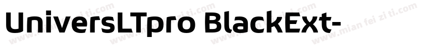 UniversLTpro BlackExt字体转换